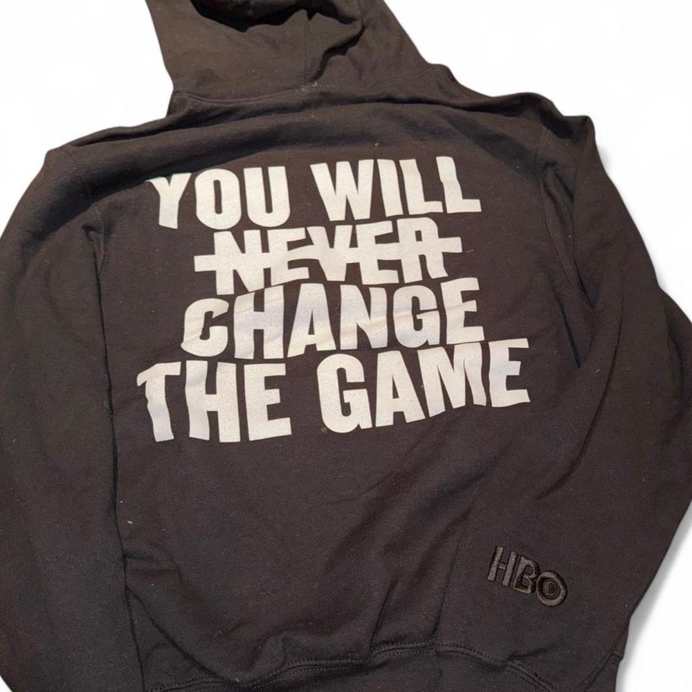 HBO Black Hoodie - The Defiant ones- You Will Never Change the Game
